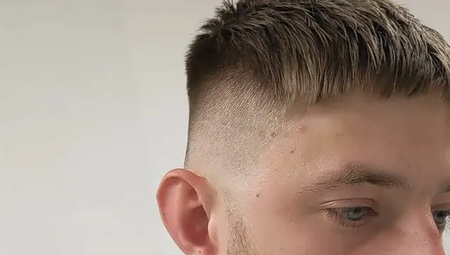 A skin fade at Bloodhound Barbering
